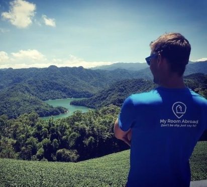 Taiwan hiking trail mountain